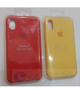 گارد سیلیکونی اورجینال داخل فوم زرد و قرمز گوشی ایفون مدل  x / ایکس / 10 / xs -  ( کیفیت فوق العاده ) - پاکنی x - xs